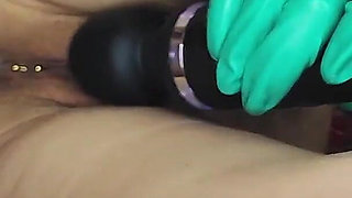 Innocent College Girl Turns Into a Horny Rubber Gloves Slut
