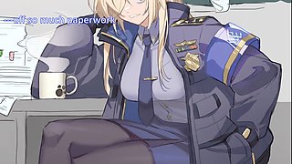 Police babe teases you with her soft kisses and curves in this ASMR experience