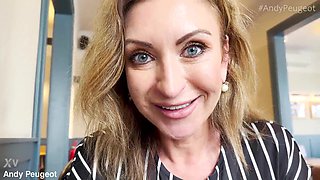 Public POV Blowjob From Hot Big Tits MILF Julia North Inside Coffee Shop