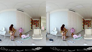 Playful Playdate - Shaved Schoolgirl Striptease