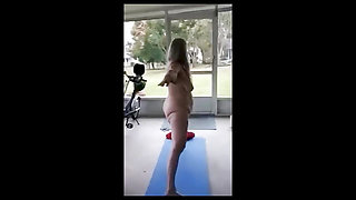 Doing Some Yoga and My Clothes Fall off! Like, Comment, Follow and Subscribe Please!