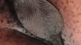 Ebony Ass Girl Next Door with Creamy Pussy Riding Raw Black Dick.