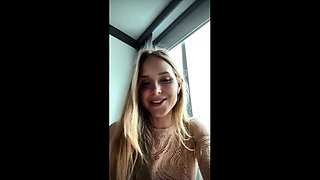 Blonde teen Sierras first erotic masturbation video