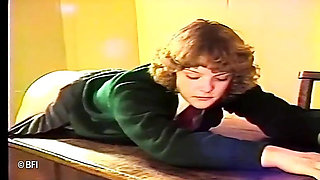 Poor teen hottie gets ass spanked on class