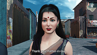 Father-in-law fucked his sexy daughter-in-law Savita in the farm