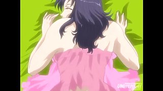Japanese Stepmom Uncensored: My Busty Aunt Wakes Me for a Lingerie Blowjob - Hentai Anime