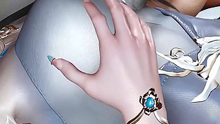 3D Super Sexy Cosplay Model Naked Wearing Sexy Dress Got Fucked