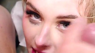 Naughty College Babe Is Fucking Her Step Daddy and Her Jealous Step Bro Wants to Have a Go Instead