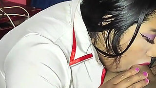 Nurse Sucks Cock Hard and Likes It in Her Ass