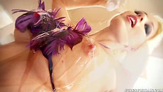 Luna Star, Rikki Six 3 Way Oil Slick - Exclusive Scene - JulesJordan