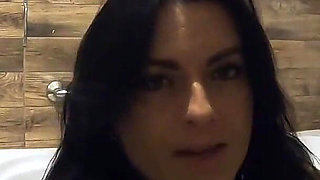 Milfycalla- Pee Play in Bathtub While Wearing a Fur Coat and Pantyhose