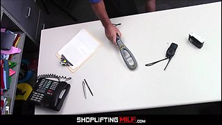 Blondie cougar Aaliyah Love caught shoplifting fucked by officer after deal