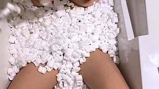 Curly Blonde Teen Records Solo Dildo Masturbation More at