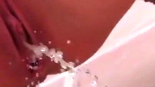 Gigi Love: Gigi Love Peeing on the Terasa.while Sucking a Big Dick