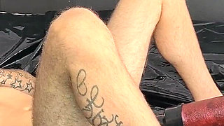 Fucking my husband slave with a fuck machine