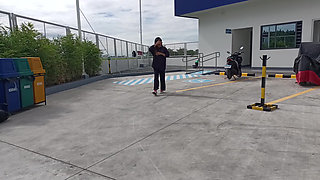 VIRAL PETITE SCHOOL GIRL FUCK IN PUBLIC GAS STATION