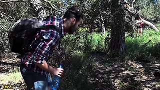 Kitana Lure in a field fucking with her boyfriend