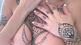 Great Big Boobs On Masturbating Redhead