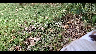 Student Viral, Risky Fucked at the Forest Outdoor Creampie