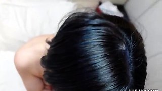 Big tit asian teen groped and made to suck cock