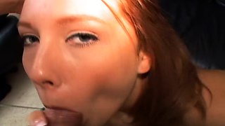 Cute teen blowjob and hard doggystyle fuck