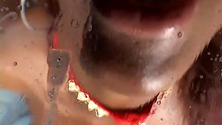 Nasty Redhaired Ebony Submissive Slut Satisfies Well Stuffed Dude