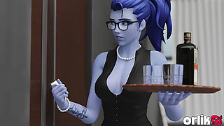 Widowmaker First Time Job as Secretary Fuck with Her Boss 3D Overwatch Porn