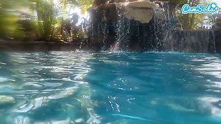 Underwater Pool Sex Slimthick Ebony Gets Pounded by Massive BBC