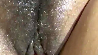 My Little Hole Is Filled with a Big Vibrator with Oil Massage