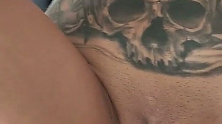 Beautiful Girl with Sports Booties and Cum in Vagina Does a Hot Squatting Squirt