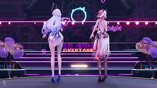 MikuMotion Gangbang Creampie With Explosive Tits And Thrusting Butt Plug
