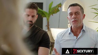 Glamour Shalina Devine Takes Care Of Both Men's Dicks