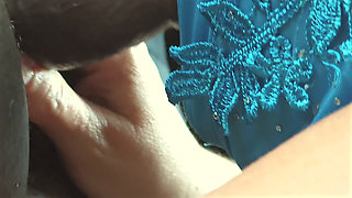 Jamdown26 - Black Doctor Almost Got Caught Fingering Hijab White Patient Big Fat Shaved Pussy Publicly Outdoor in His Car - BBW