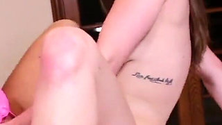 Sweet big titted lesbo girls pleasuring each other's pussy