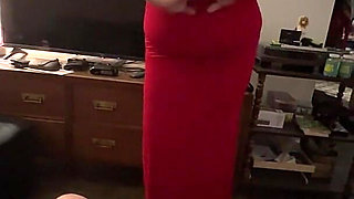 Dressed up to Go Out but He Takes Some Oral Convincing