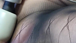 Julie Cunningham Fucked by a Machine While Wearing Black Pantyhose