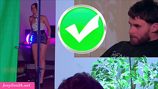 Jeny Smith played a prank on a stranger and then asked him to go backstage