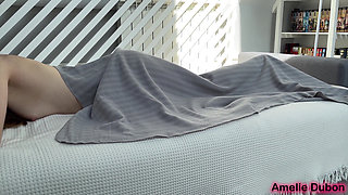 Morning sex with a beauty from the club - cum on her ass