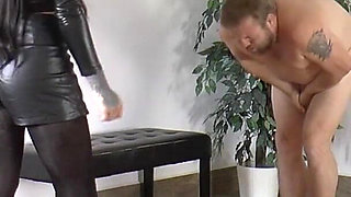 Mistress Cleo Is Hard Even Pantyhose