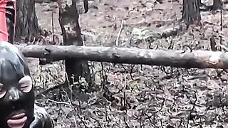 Latex Fetish Play with Rubber Doll