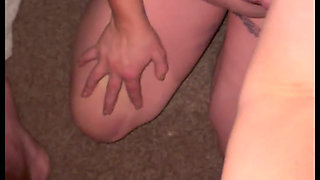 Wife & Husband Having Dirty Sex. Black Dildo, Fisting, Creampie, Cumming