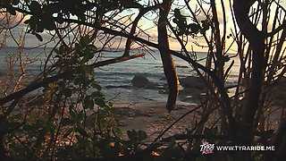 Blonde MILF Rides Hard on Beach and Bedroom for Intense
