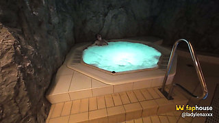 Hot Tub Fuck Ends with Creampie