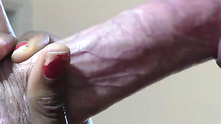 Ebony Slut Blows and Swallows Sperm