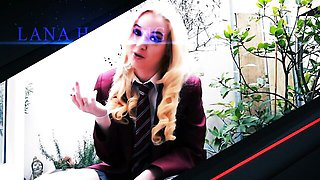 Threesome ffm video with wild princess from British Teens