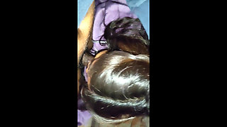 The girl from the neighborhood came to my house and I made her suck my penis.