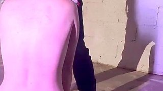 Sub Girl Gets Head Shaved, Machine Fucked