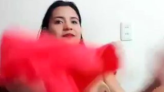 Pregnant Girl Milking Her Lactating Tits on Webcam