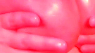 Big Tits Fetish Halloween with Wax and Oil Play