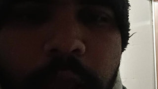 Toilet masterbating at early morning